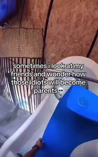 Adventurous Indoor Blue Slide Experience