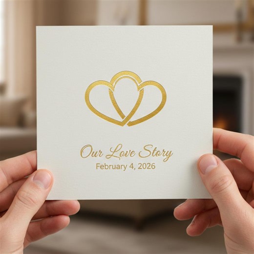 Romantic Anniversary Card Template | Editable Canva Design (instant Download) - Etsy