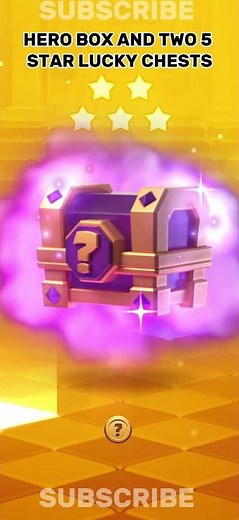 HERO BOX AND TWO 5 STAR LUCKY CHESTS#Shorts #clashroyale #clashroyalegameplay #fyp