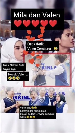 Valen Cemburu🤣🤣😅 #valen #mila #short