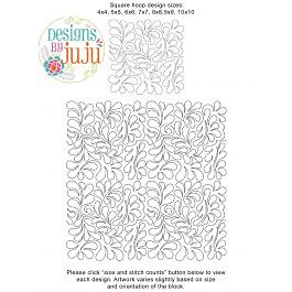 Feathers 2 End-to-End Quilting Embroidery Design
