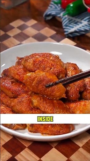 Simple and tasty way to cook chicken wings at home