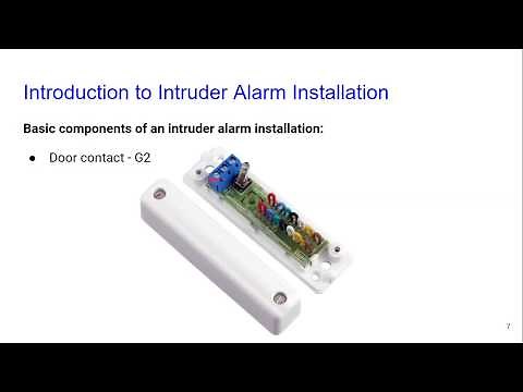 Intruder alarm installation - Introduction to Intruder Alarm Installation by Cube Training