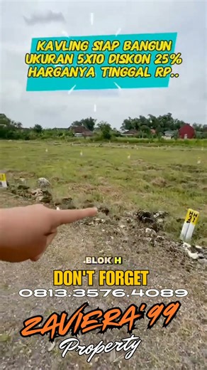 Tanah Kavling Hanya Rp 40 Juta Saja #zaviera99property