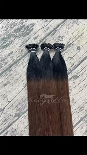 Flat Tip K Tip Extensions Ombre Color T1/4 | REIGN HAIR