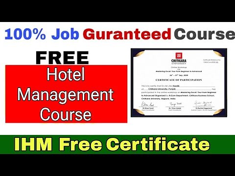 Free Online Hotel Management Course with Certificate | Free Hospitality Courses Online