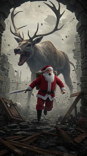 Santa VS. Giant Reindeer