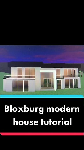 Bloxburg modern house tutorial! #bloxburg #house #tutorial #modern