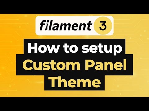 Filament 3 Custom Admin Panel Theme