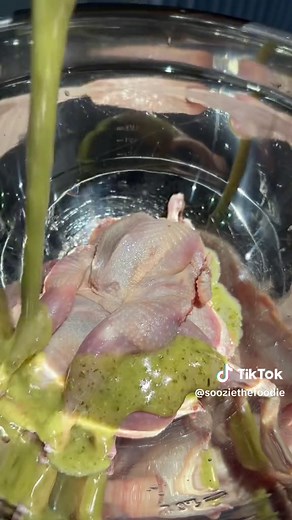 I am so excited to finally show you all quail! I grew up eating it so I was a little nervous to make it (my parents watch my videos so I really didn’t want to mess this one up 😂) Quail to me tastes like a mix between chicken and duck. Though they are much smaller if you cook them right the texture is super soft and juicy. I always prefer mine spatchcocked with slightly charred crispy skin! For the marinade I used rosemary dressing, chipotle honey vinaigrette, garlic powder, and olive oil. I fee