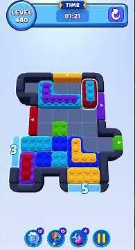 Color Block Jam Level 480 Solution Walkthrough #colorblockjam #gaming #colorblockjamgame #games