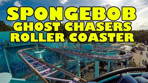 Take a front seat ride on the SpongeBob SquarePants themed Ghost Chasers "Wild Mouse" roller coaster at Movie Park Germany! | Theme Park Review