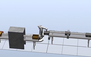 带机器人离线编程RobotStudio机箱码垛搬运smart组件