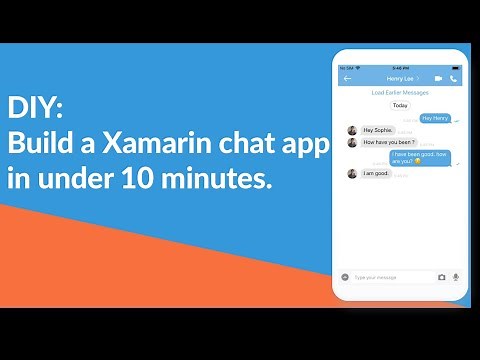Xamarin Chat App Tutorial - Build Xamarin Chat App from scratch in 10 MINUTES!