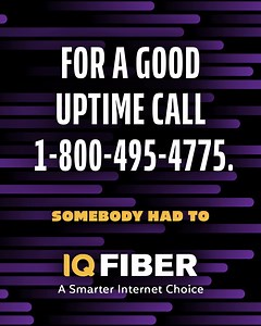 Fiber straight to your home means your connection isn’t fighting through old cable lines or shared bandwidth. You get fewer slowdowns, fewer interruptions, and uptime you can actually rely on. Somebody had to. | IQ Fiber