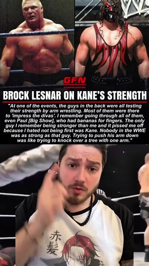 Brock Lesnar and Kane with a arm wrestling match! Prime WWE Kane is stronger than anyone pound for pound! #wwe #wwetiktok #wweraw #wwesmackdown #wwenews