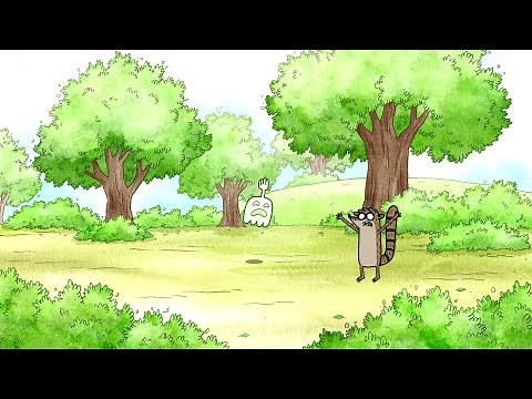 Regular Show - Hi Five Ghost Tricks Rigby To Un-Jinx Him
