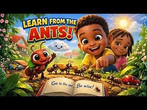 The Ant’s Lesson for Kids 🐜 (Proverbs 6:6) | Hard Work + Planning Ahead | 4–7 Years