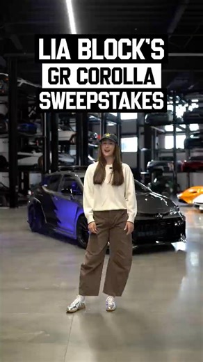 Win Lia Block's GR Corolla!