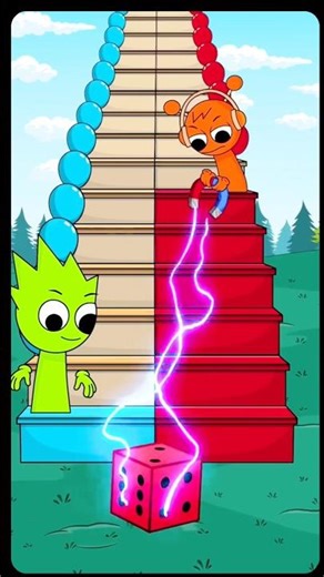 Who Pops Balloons Faster? 😱 Oren vs Owackx #sprunki