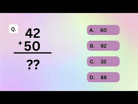 Two-digit Addition Quiz | Two-digit Addition With Regrouping & Without | Grade 1