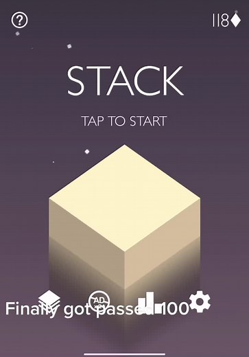 I finally did it 😅 #stack #stackgame #phonegames #fun