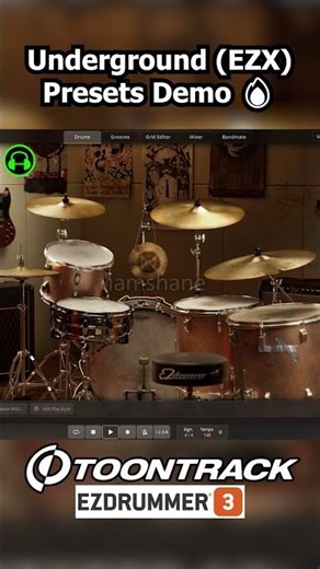 EZDrummer 3 Underground (EZX) Presets Demo 🔥#iamshane #thisismeph #toontrack #ezdrummer3 #drumvst