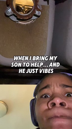 806 reactions · 24 comments | Went to install my sister’s garbage disposal and brought Ste’ce along because he was bored. He sat at the table chillin like it was DIY movie night, just watching me sweat and struggle. I didn’t like that. Nope. So I turned him into my intern.  He ended up “helping” even if it was just passing tools and vibing. Good job son. You a handyman now. ‍ #jusshae #autismmomlife #DIYMom #parentingunfiltered #reluctanthelper | JusShae | Facebook