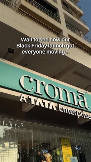 Croma on Instagram: "If you think their performance stole your hearts, the epic offers at our Black Friday Sale will make you steal every deal!  Get up to 50% OFF on electronics like laptops, smartphones, TVs, washing machines and more from 22nd to 30th Nov only. Visit your nearest Croma store or Croma.com *T&C apply"