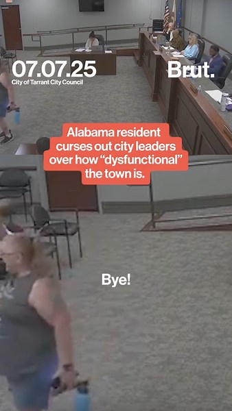 Alabama resident curses out city leaders over how "dysfunctional" the town is.