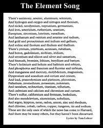 Tom Lehrer: The Elements