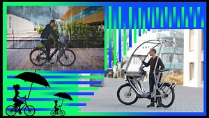 These Bicycle Canopies Protect Cyclists From The Rain
