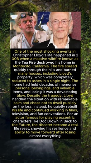 The Night Christopher Lloyd Lost Everything | The Shocking Wildfire That Changed His Life