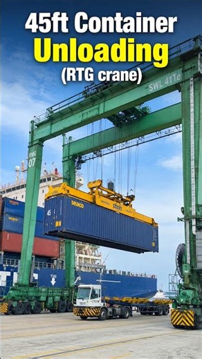 45ft Container Unloading