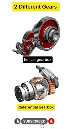 Mechanical Wonders: Helical vs Differential Gearbox ⚙️ #howitworks #mechanic