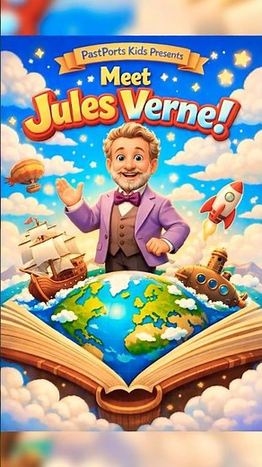 Who Was Jules Verne? 🌍| The Father of Science Fiction 🚀 #pastportskids #funfacts