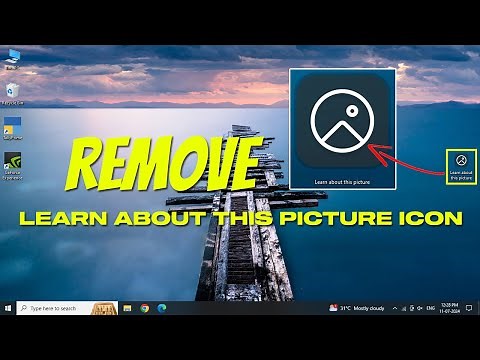 Easily Remove "Learn About This Picture Icon" In Windows 10/11 | Spotlight Desktop Background