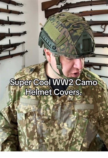 WW2 German Camo High Cut Helmet Covers #camo #history #drip #airsoft #tactical
