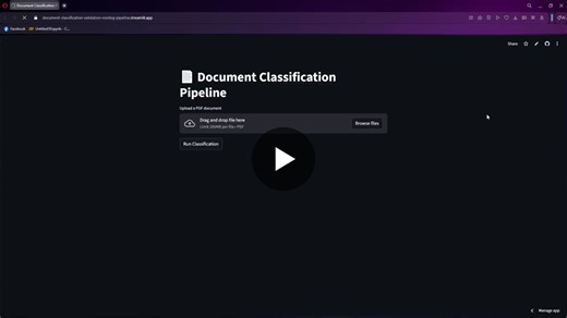 Document Classification Pipeline for HR Workflows (FastAPI + LangChain + LangGraph) Designed a document classification pipeline for HR departments to automatically process PDFs like Invoices… | Muhammad Umar
