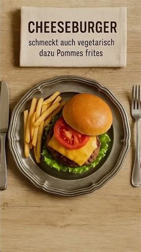 Was essen wir heute? Cheeseburger (KI)