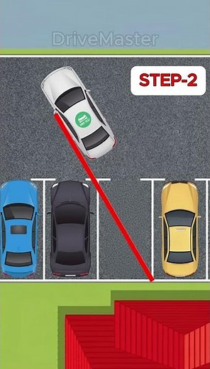 🚗 Reverse Perpendicular Parking | Don’t Enter the Wrong Way #driving #dmv #tips #shorts #youtube