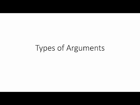 Types of Arguments