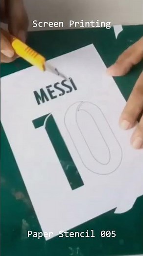 Screen Printing Paper Stencil 005