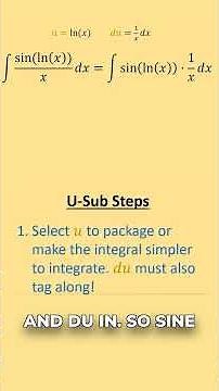 🫵 U Substitution Integral (U sub example) 🫵