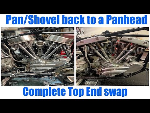 Harley Davidson 1953 Panhead complete top end swap!