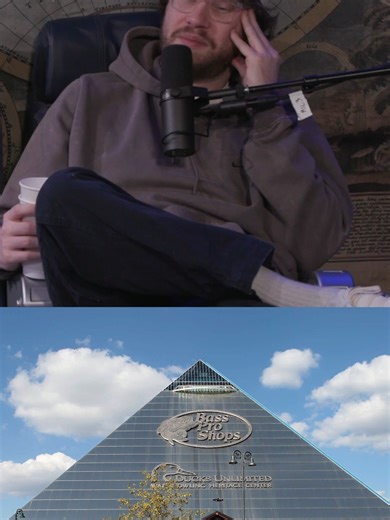 We visited the largest pyramid in the USA #bassproshoppyramid #memphis #pyramid