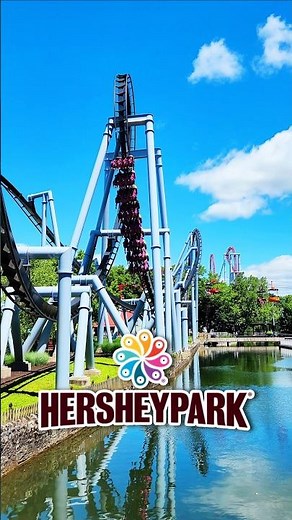 Hersheypark Roller Coasters! 🍫🎡🎢 | #Shorts #HersheyPA