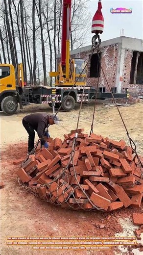 The Art of Manual Brick Loading into Crane-Suspended Nets