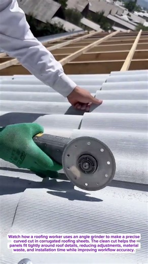 Roofer’s Cutting Trick Makes Perfect Sheet Fits Look Easy