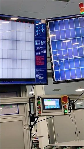 solar module run test in line